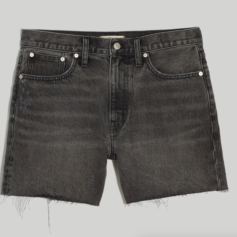Madewell Relaxed Mid-Length Denim Shorts in Bradbrook Wash size 27